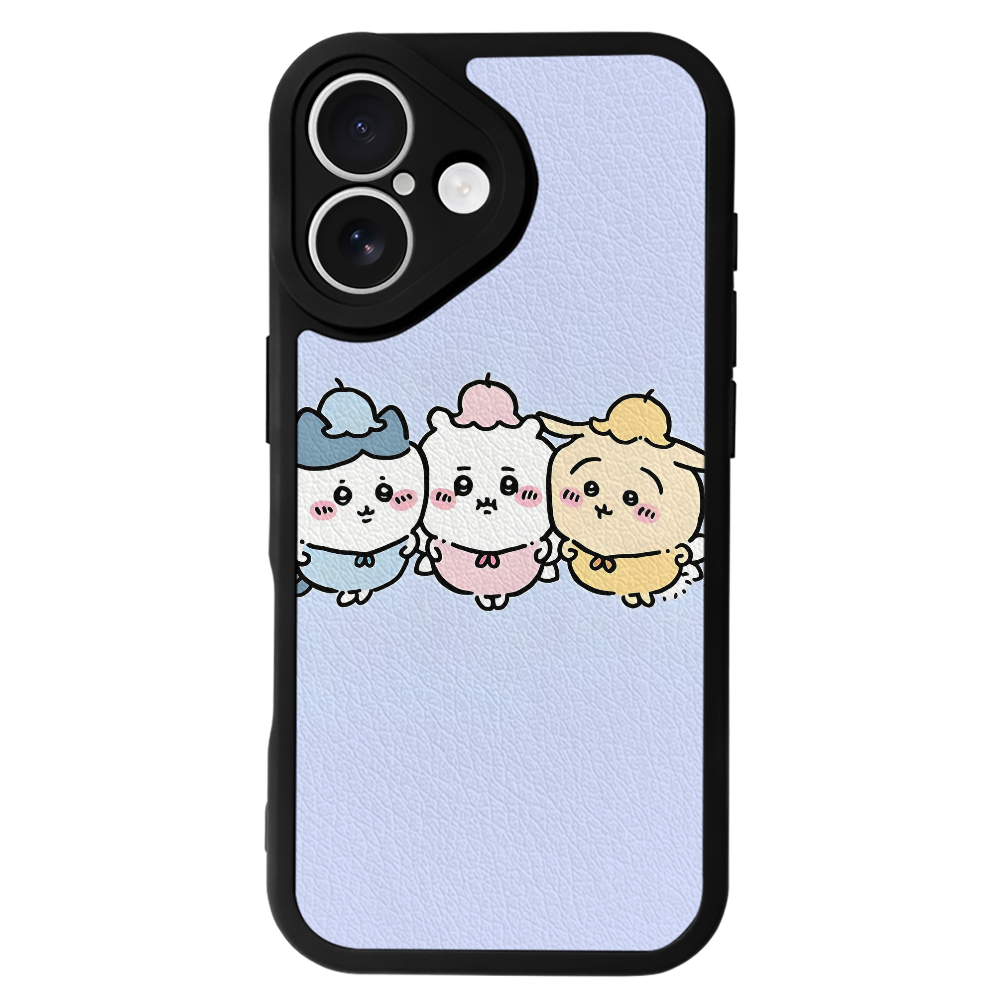 （画像用） ちいかわ Chii-kawa 【iPhone 16シリーズ対応】シリコンスマホケース（レザー調） 材質：シリコン
